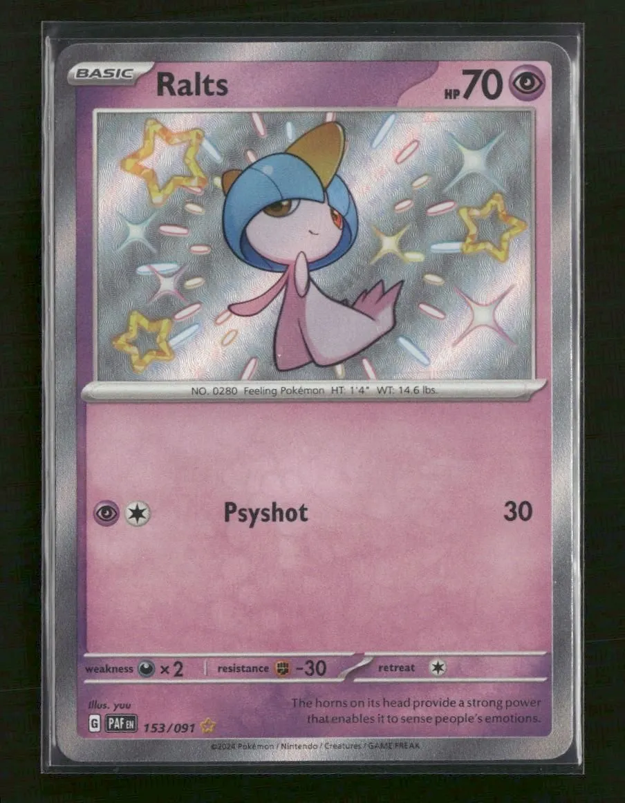 SV: Paldean Fates Ralts #153/091