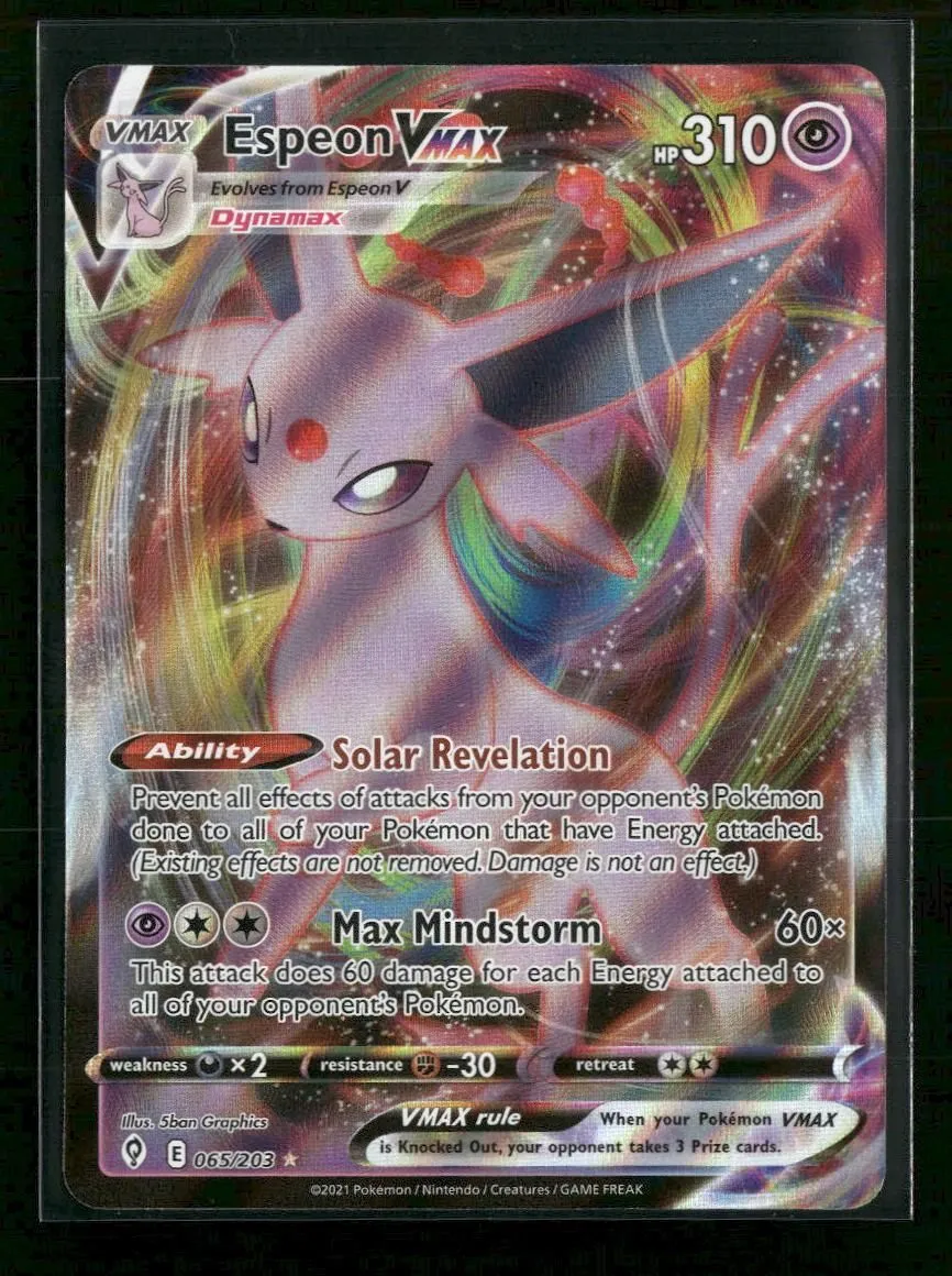 SWSH07: Evolving Skies Espeon VMAX #065/203