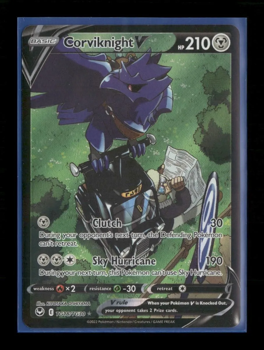 SWSH12: Silver Tempest Trainer Gallery Corviknight V #TG18/TG30