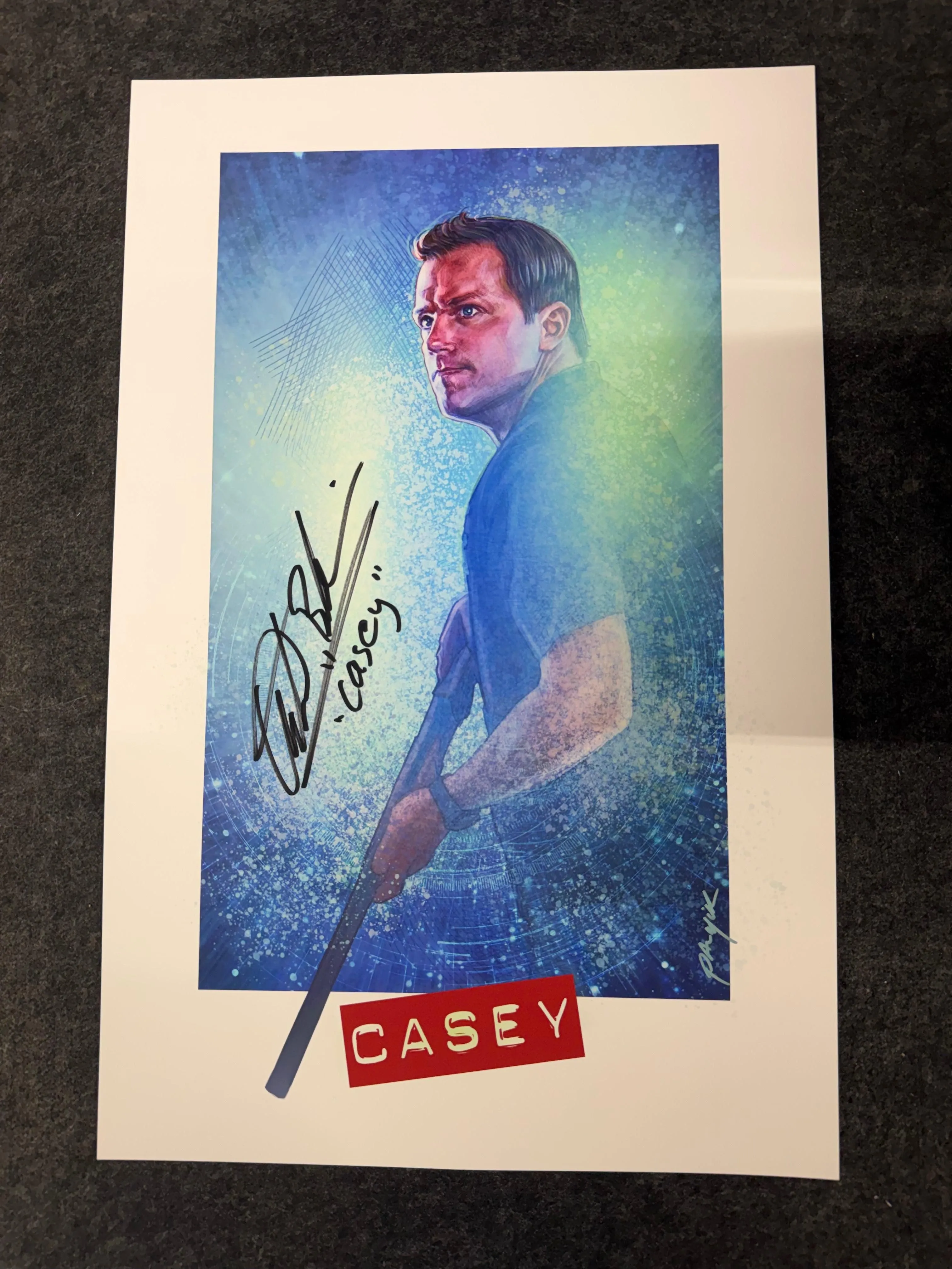 Adam Baldwin Signed John Casey Art Print - SWAU COA