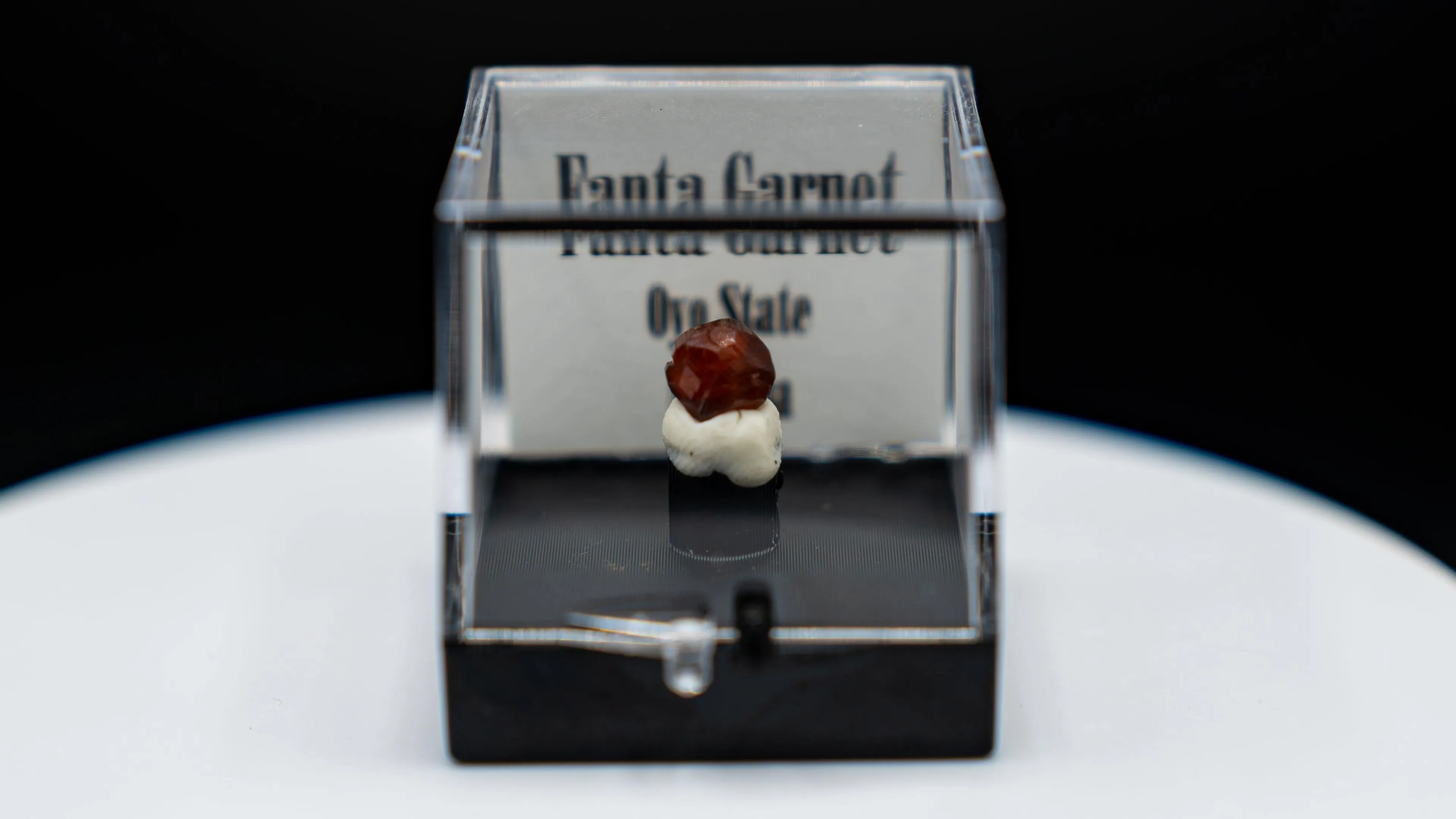 Etched Fanta Garnet Specimen – Oyo State, Nigeria | Dark Orange Crystal