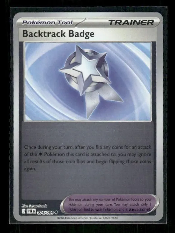 Backtrack Badge - 2026 Mega Evolution: Pitch Black #74/84 Reverse Holo