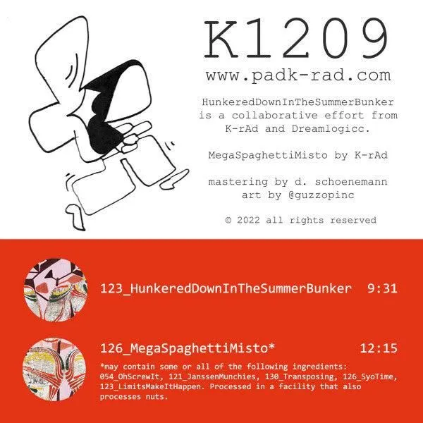 K-Rad, Dreamlogicc - K1209 (12", EP)