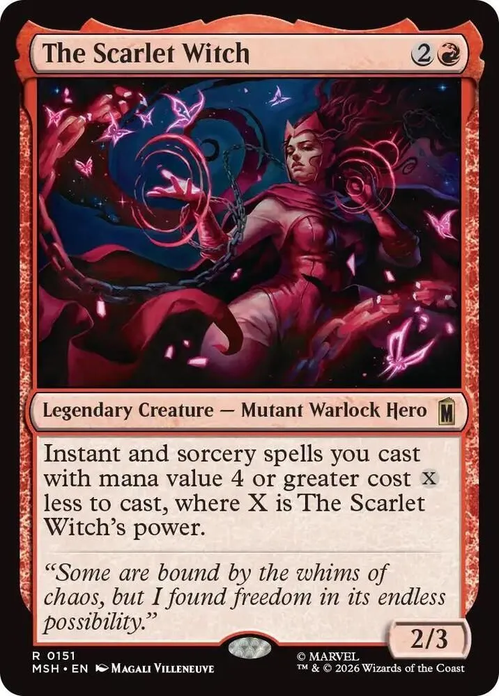 MSH, The Scarlet Witch, Standard, 151, R, Near Mint, Normal, EN