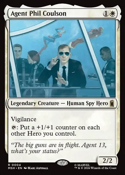 MSH, Agent Phil Coulson, Standard, 4, R, Near Mint, Normal, EN