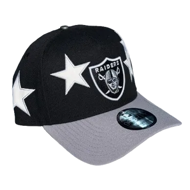 New Era 940 A-Frame Snapback Oakland Raiders Stars Black/Grey