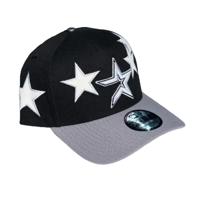 New Era 940 A-Frame Snapback Houston Astros Stars Black/Grey