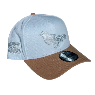 New Era 940 A-Frame Snapback Baltimore Orioles Light Blue/Brown