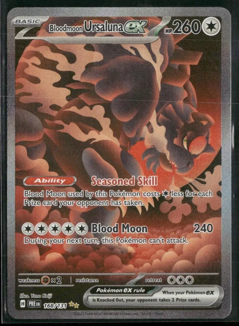 SV: Prismatic Evolutions Bloodmoon Ursaluna ex #168/131