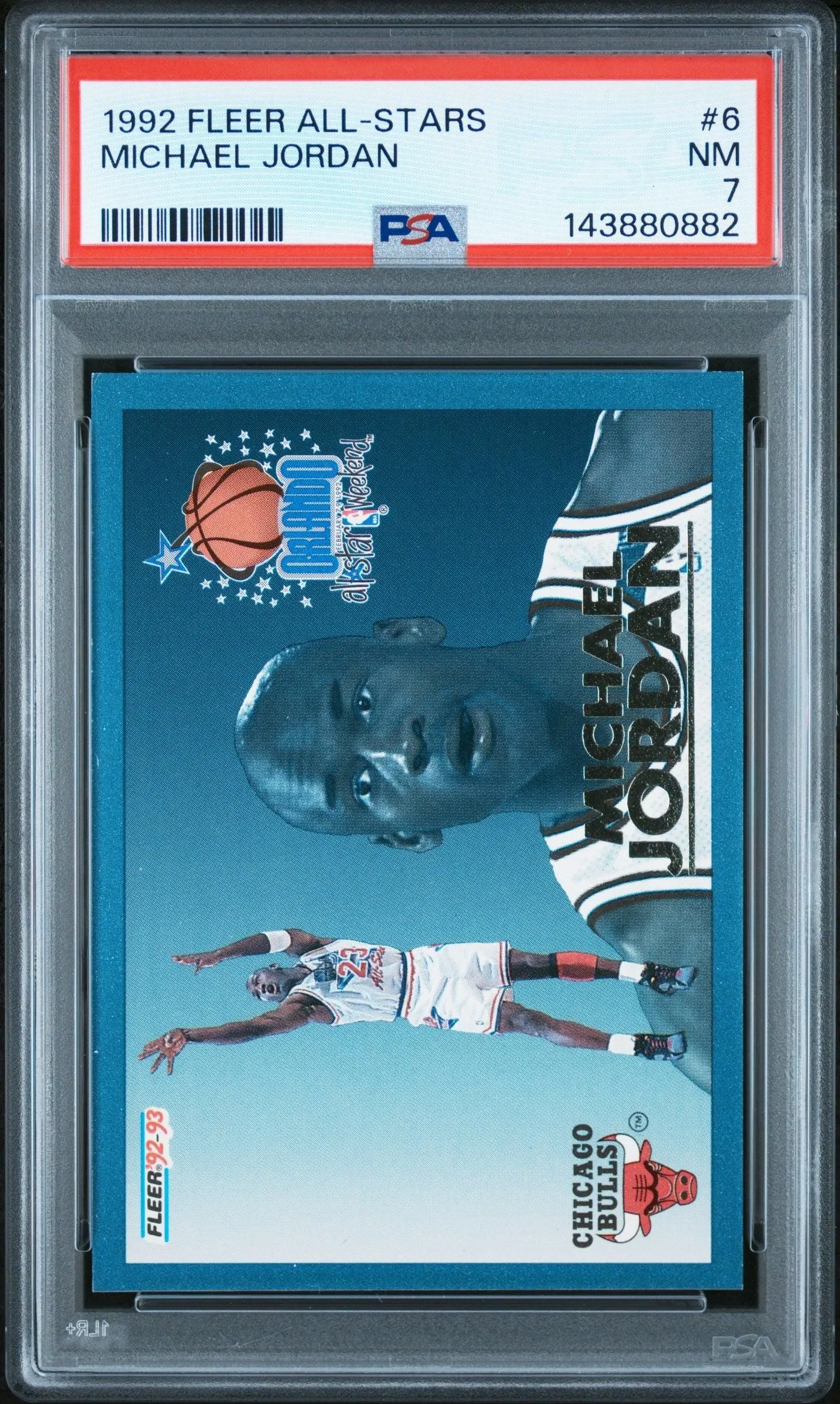 1992 Fleer All-Stars Michael Jordan 7 PSA #6