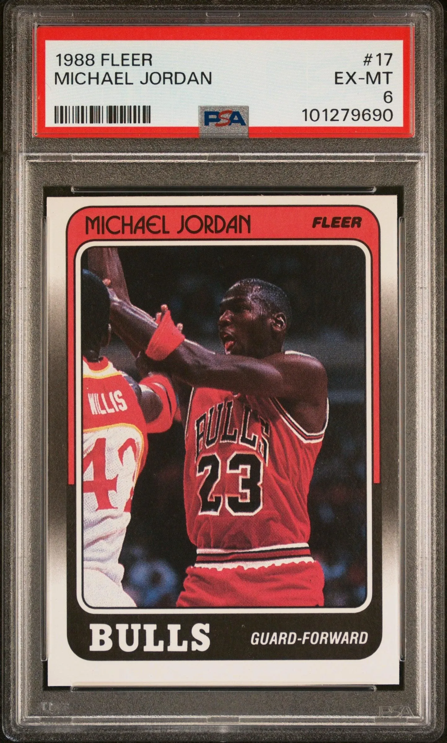 1988 Fleer Michael Jordan 6 PSA #17