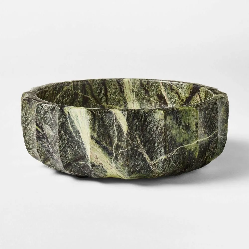 New without box - Marble Bowl Green - Threshold designed with Studio McGee