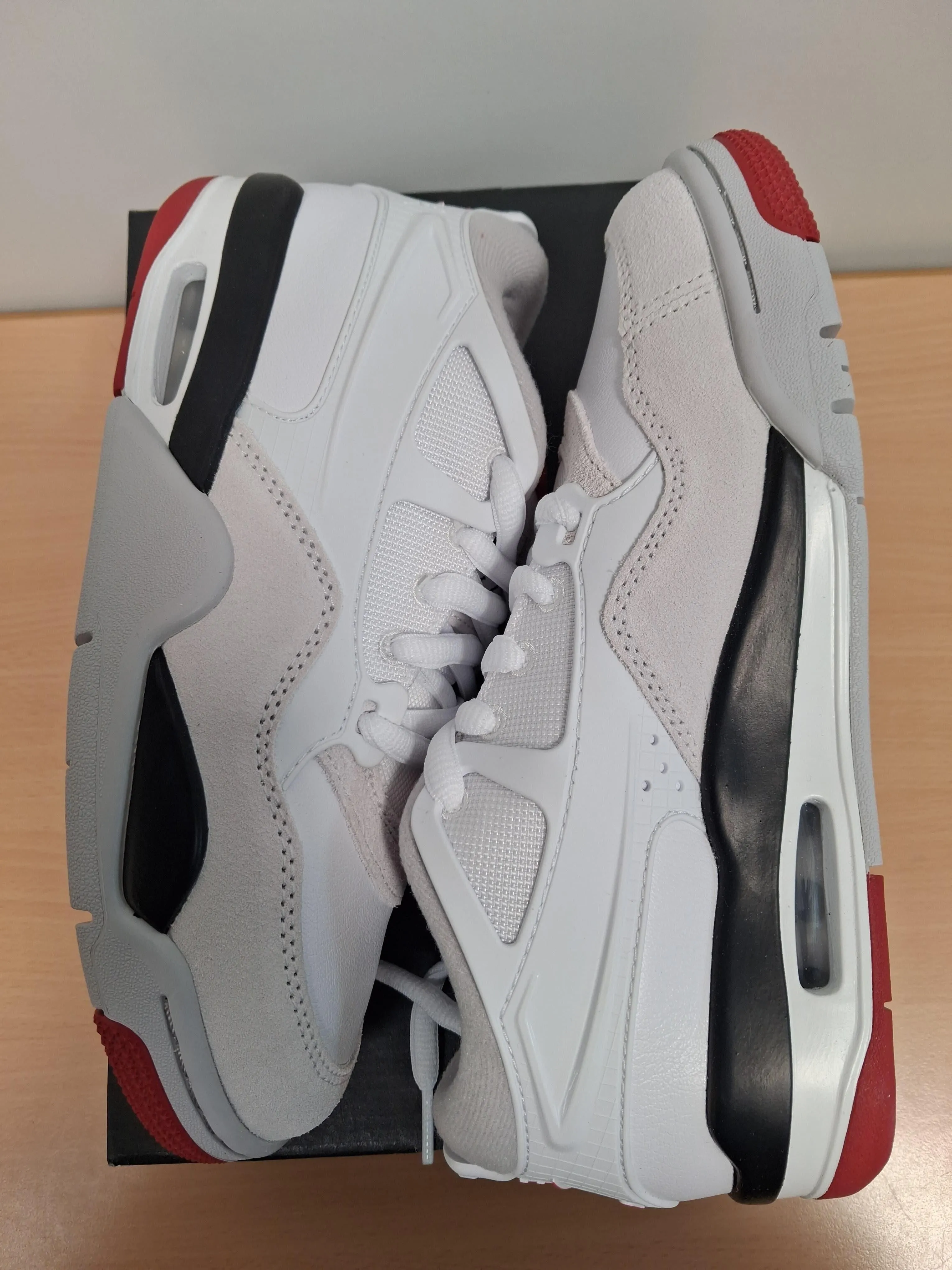 Air Jordan 4 rm (gs) white/versity red - black (38)(FQ7938 102)