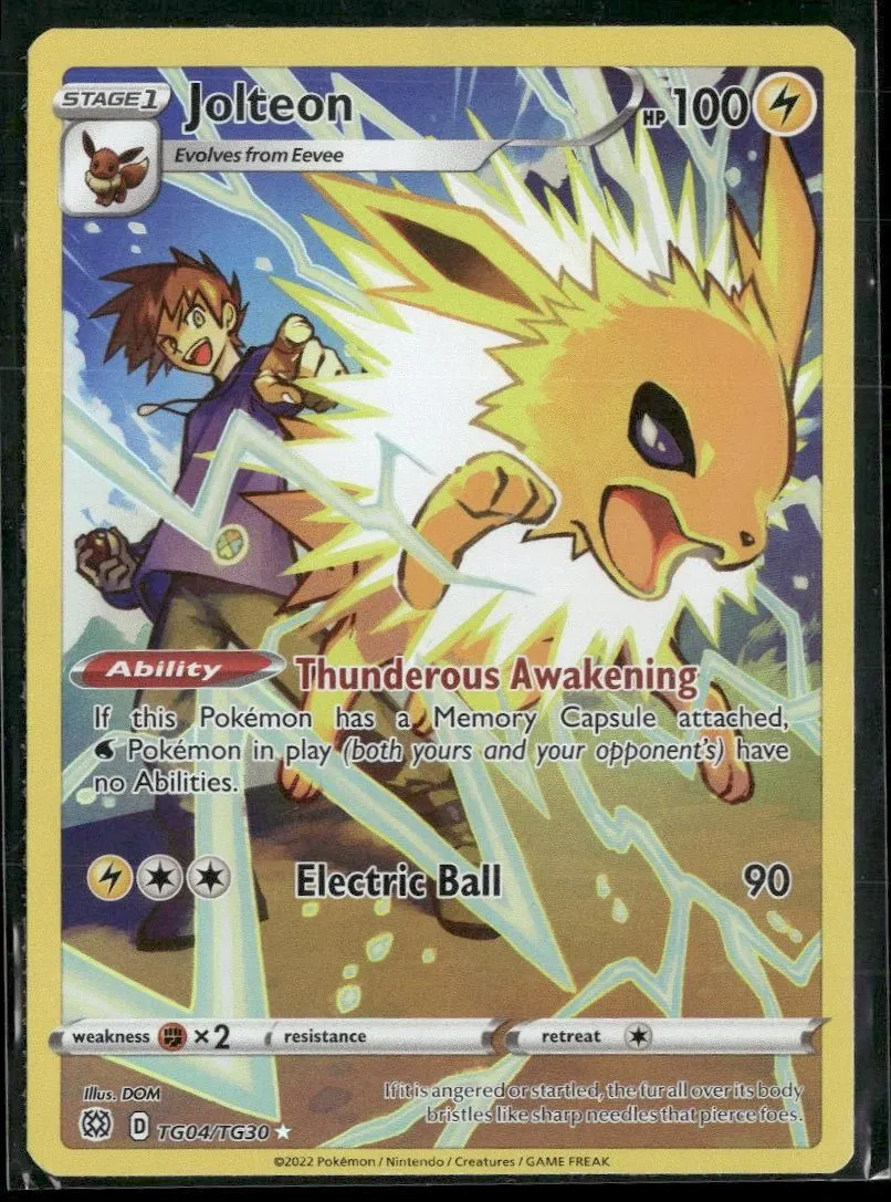 SWSH09: Brilliant Stars Trainer Gallery Jolteon #TG04/TG30