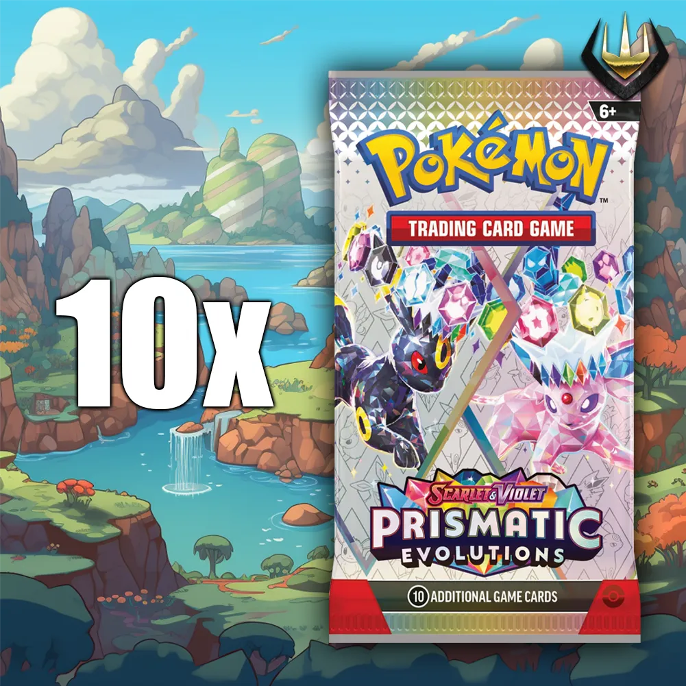 Prismatic Evolutions Pokemon Booster Pack x10 [Random Art]