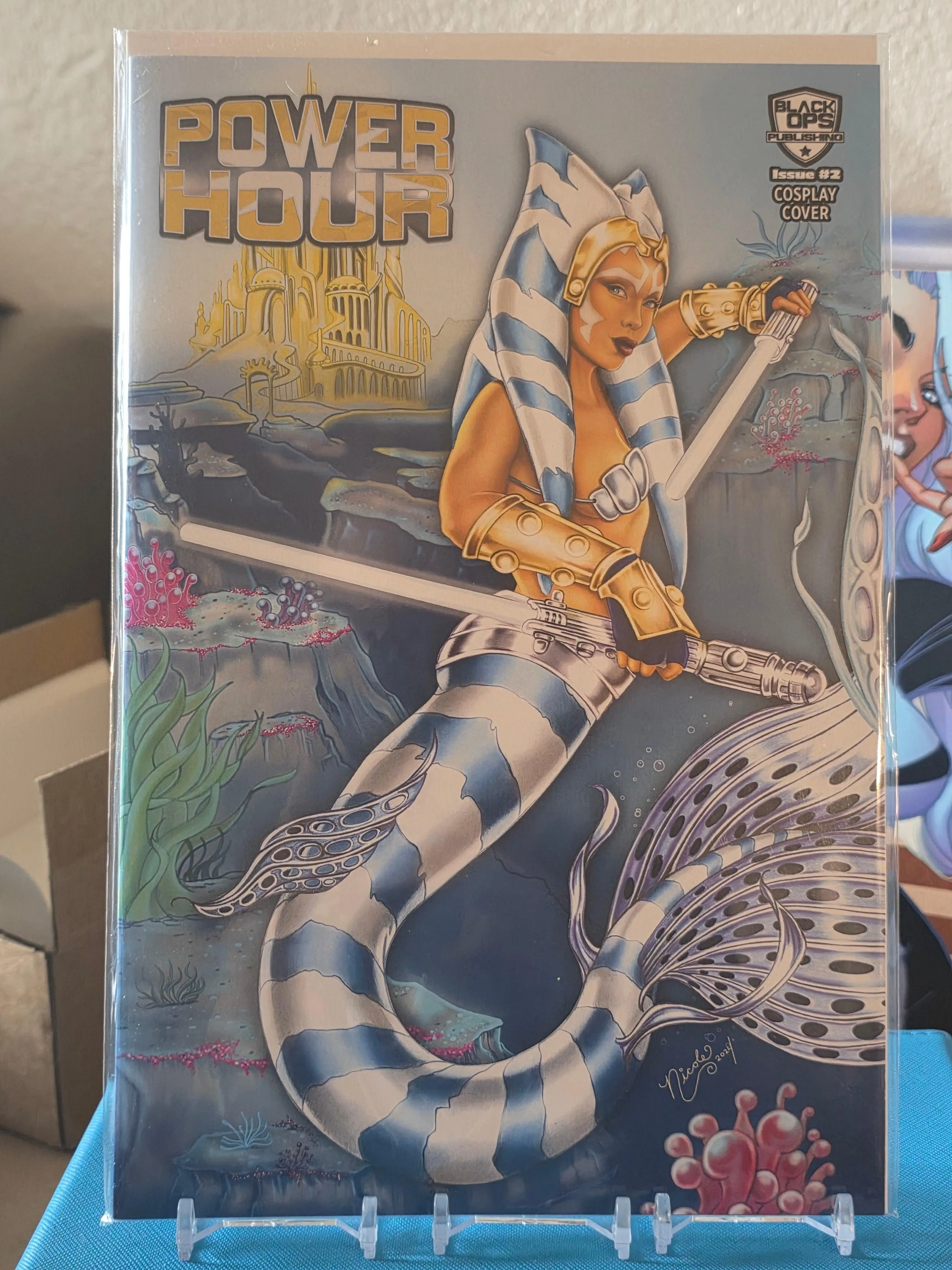 Power Hour #2 Nicole Brune Mermaid Wars Nice Connecting 3-Book Variant Bundle NM