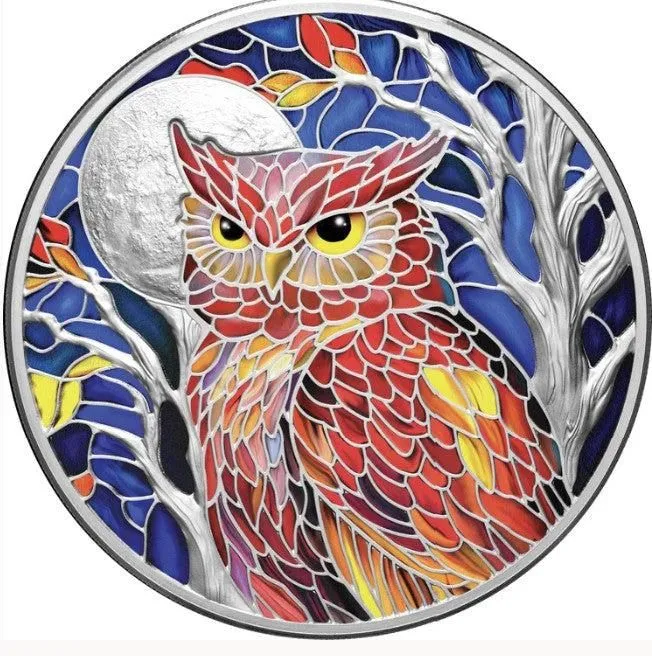 Nature's Window Majestic Owl 2026 2oz Silver Proof Coin