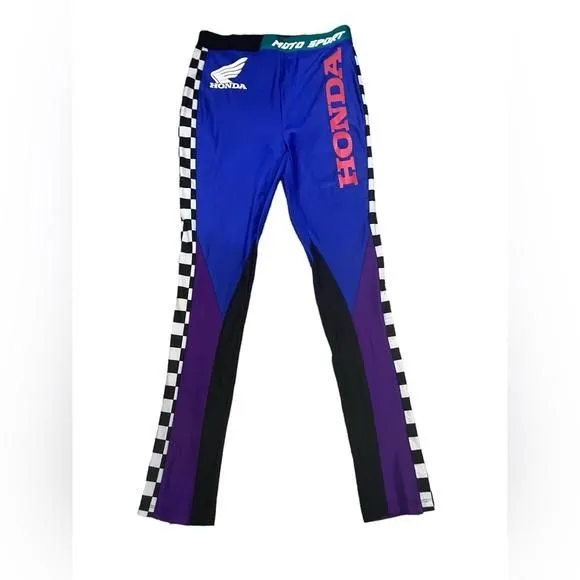 Forever 21 HONDA Color Blocked Leggings Pants Racing Driving Moto