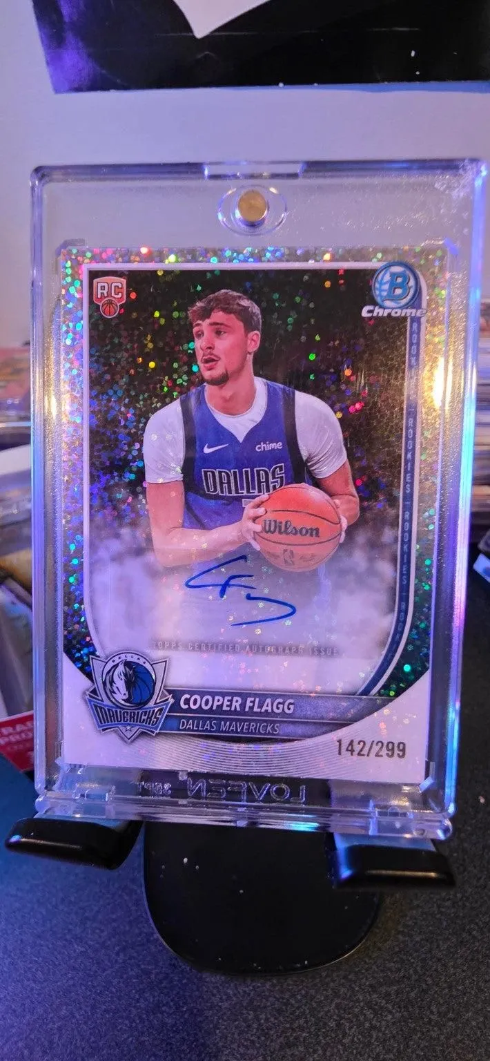 2025-26 Bowman Chrome Cooper Flagg Rookie Speckle Refractor Auto /299
