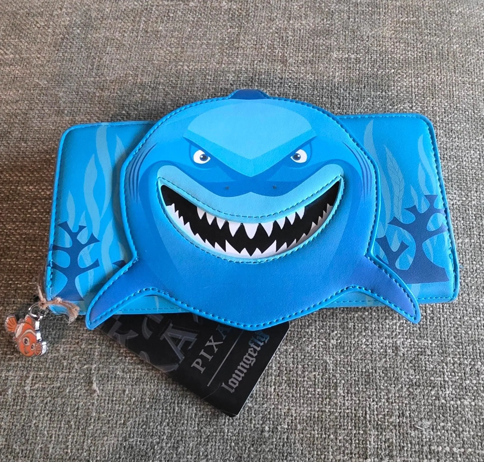 WALLET: Loungefly Disney Pixar Finding Nemo Bruce the Shark Large Wallet
