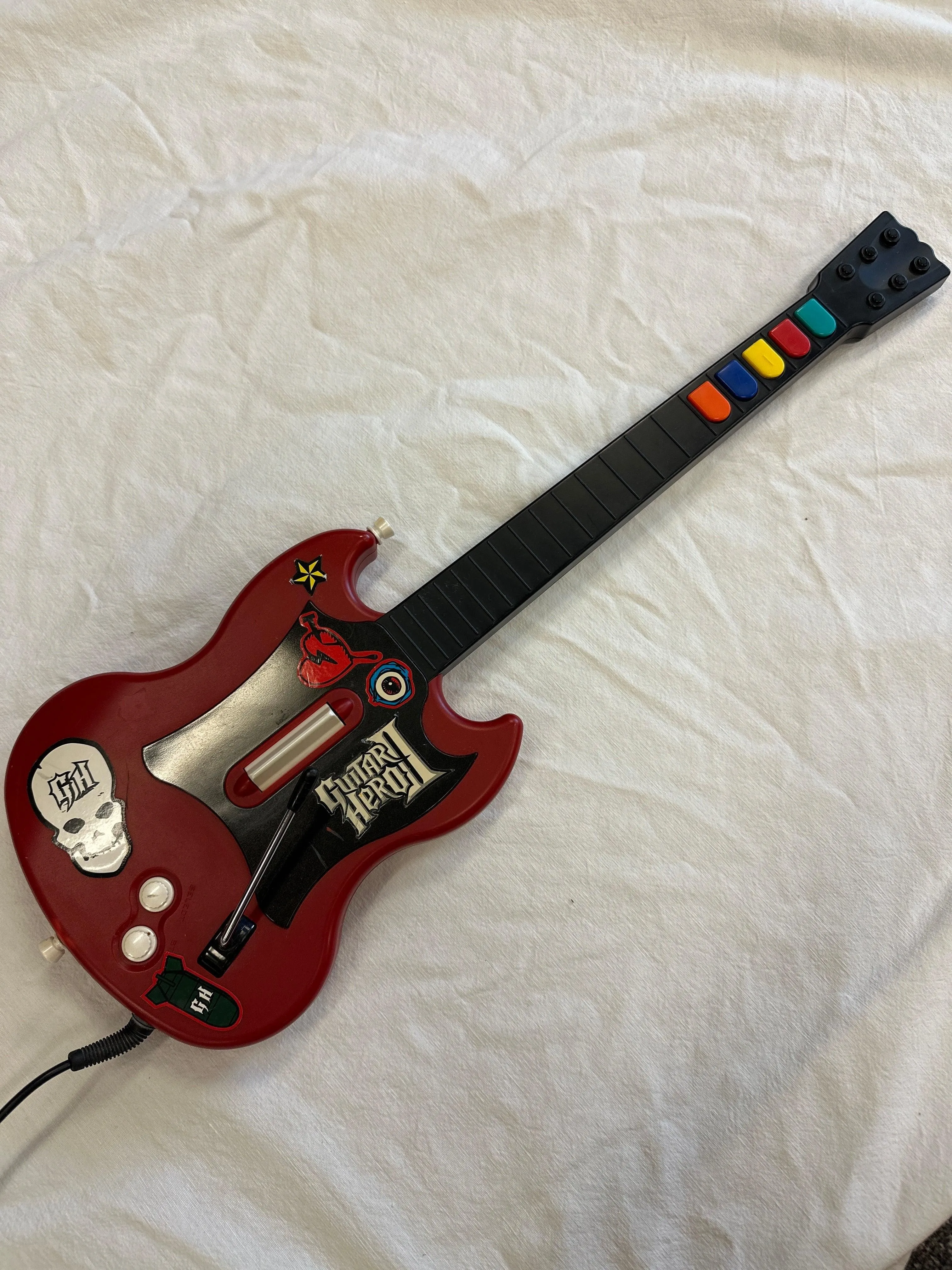 PS2 - Guitar Hero SG Guitar Controller [Red]