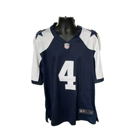 Product image for Nike Men's Dallas Cowboys #4 Dak Prescott Navy Blue Jersey, Size XL
