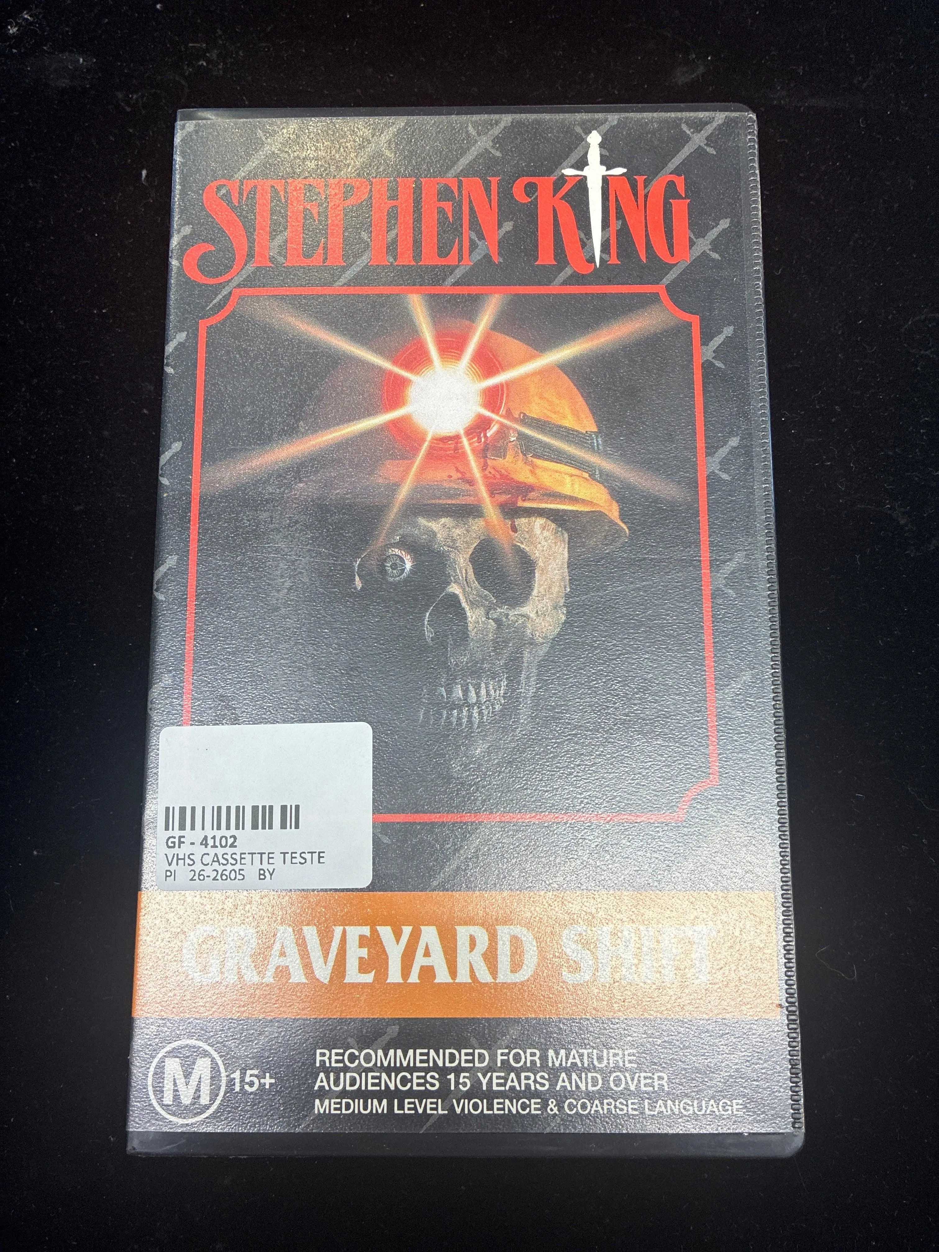 #PO14  Stephen King “Graveyard Shift” VHS (1995 Time‑Life Video, Horror, M15+)