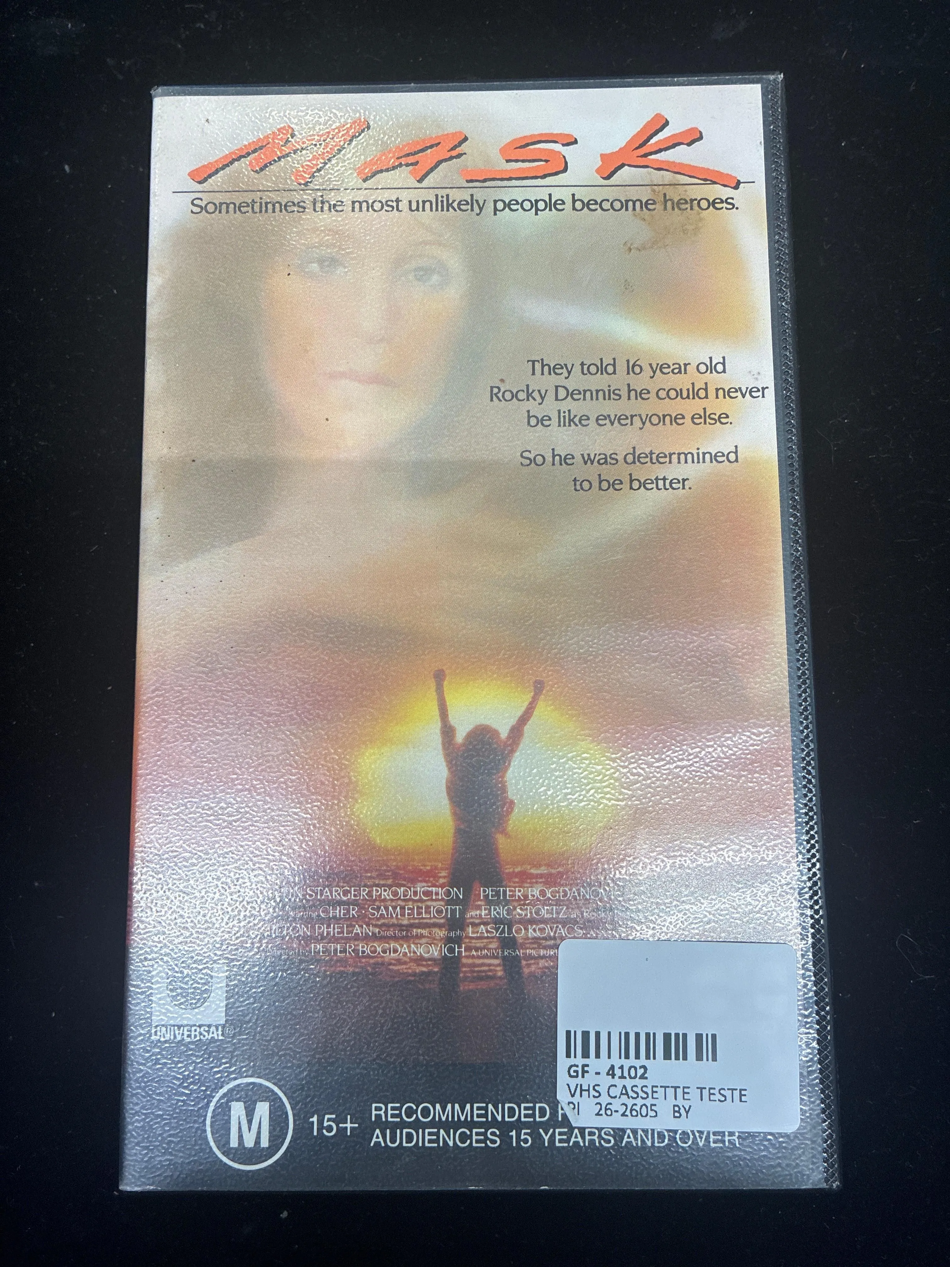 #PO14  Mask (1985) VHS Tape – Vintage Universal Release, Tested, Rare Collectible