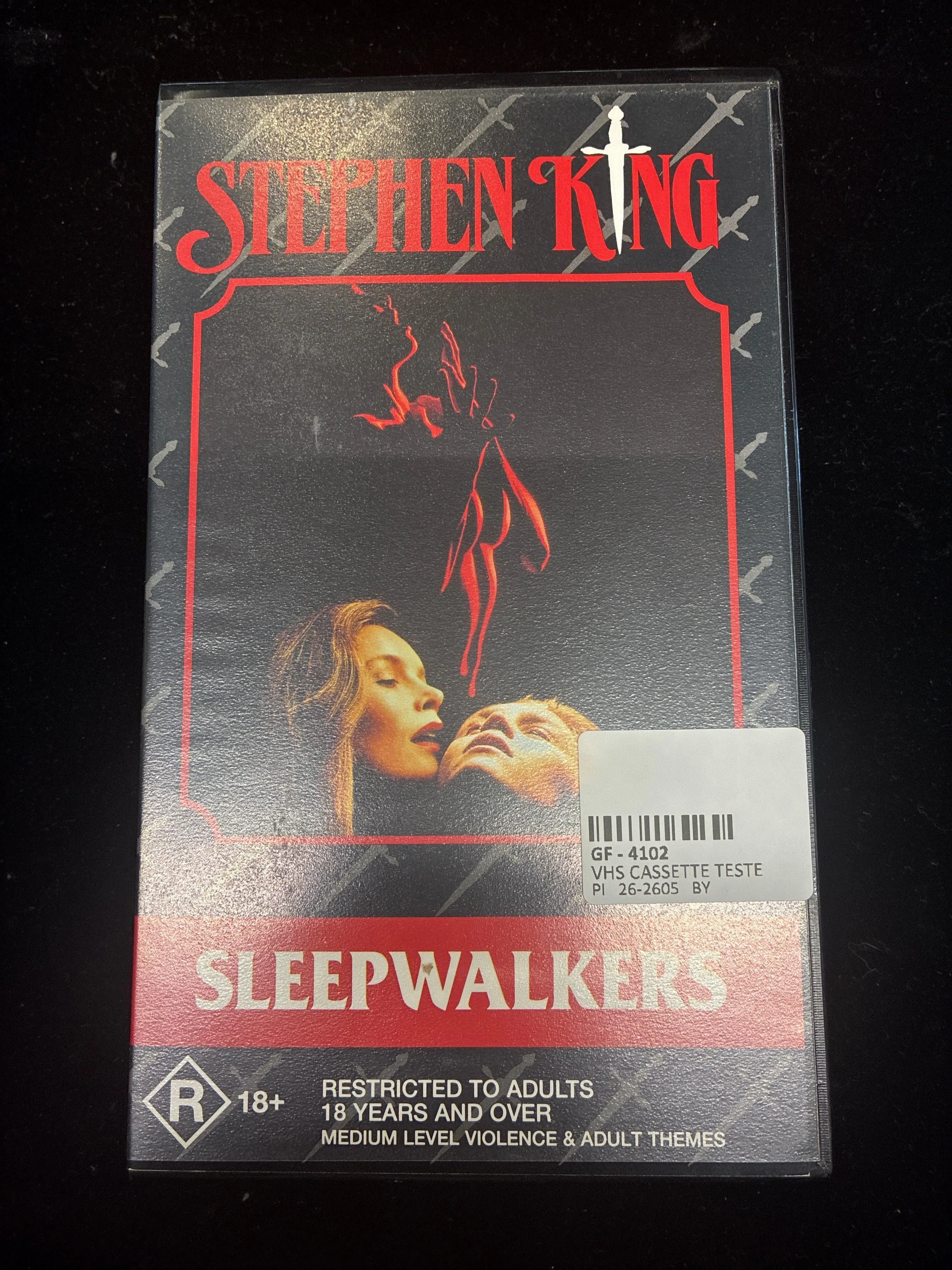 #PO14  Stephen King *Sleepwalkers* VHS – 1995 Time‑Life Release – R18 Horror Classic