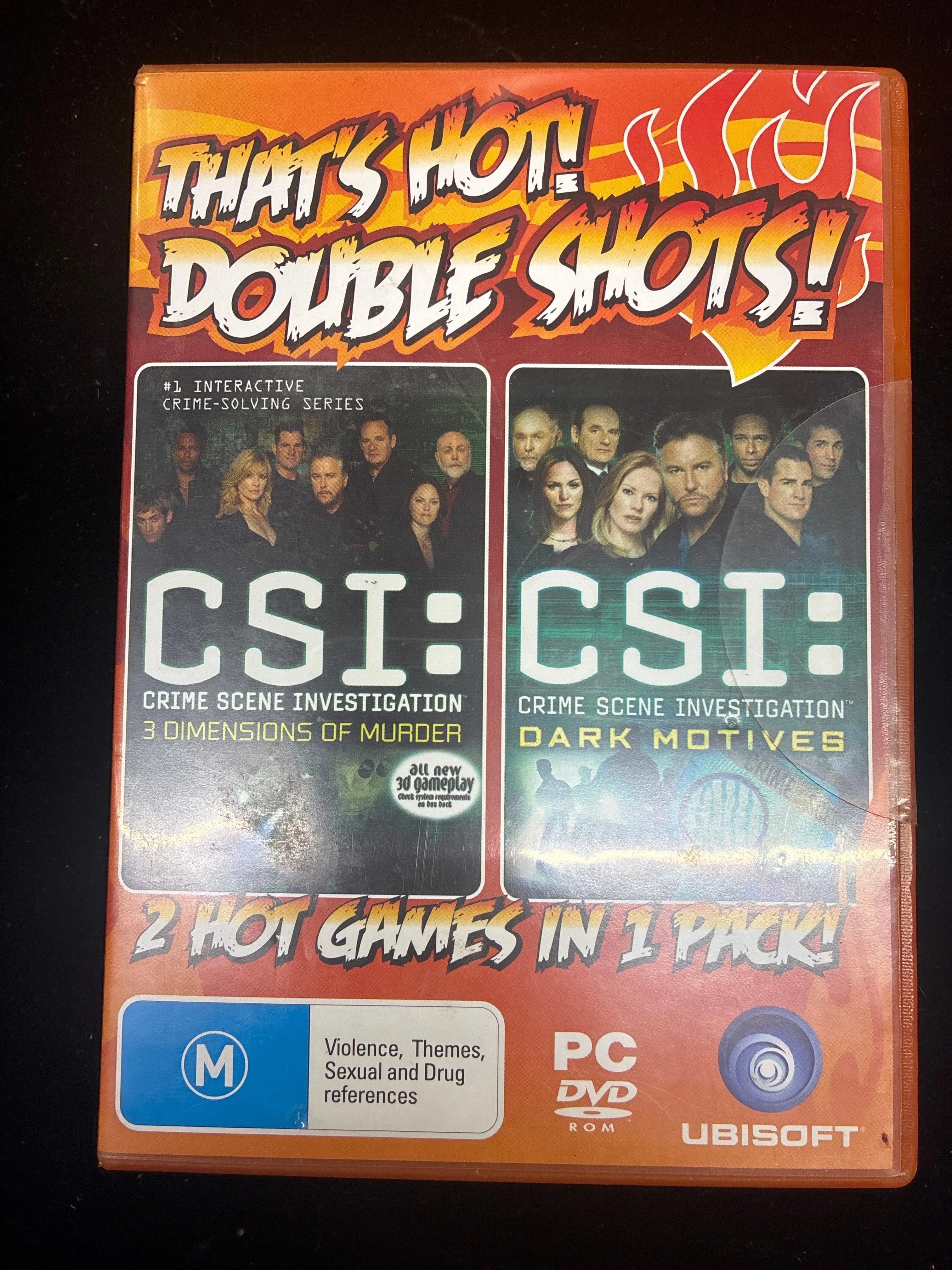 #PO14  CSI Double Pack PC Game – 3 Dimensions of Murder + Dark Motives (Ubisoft)