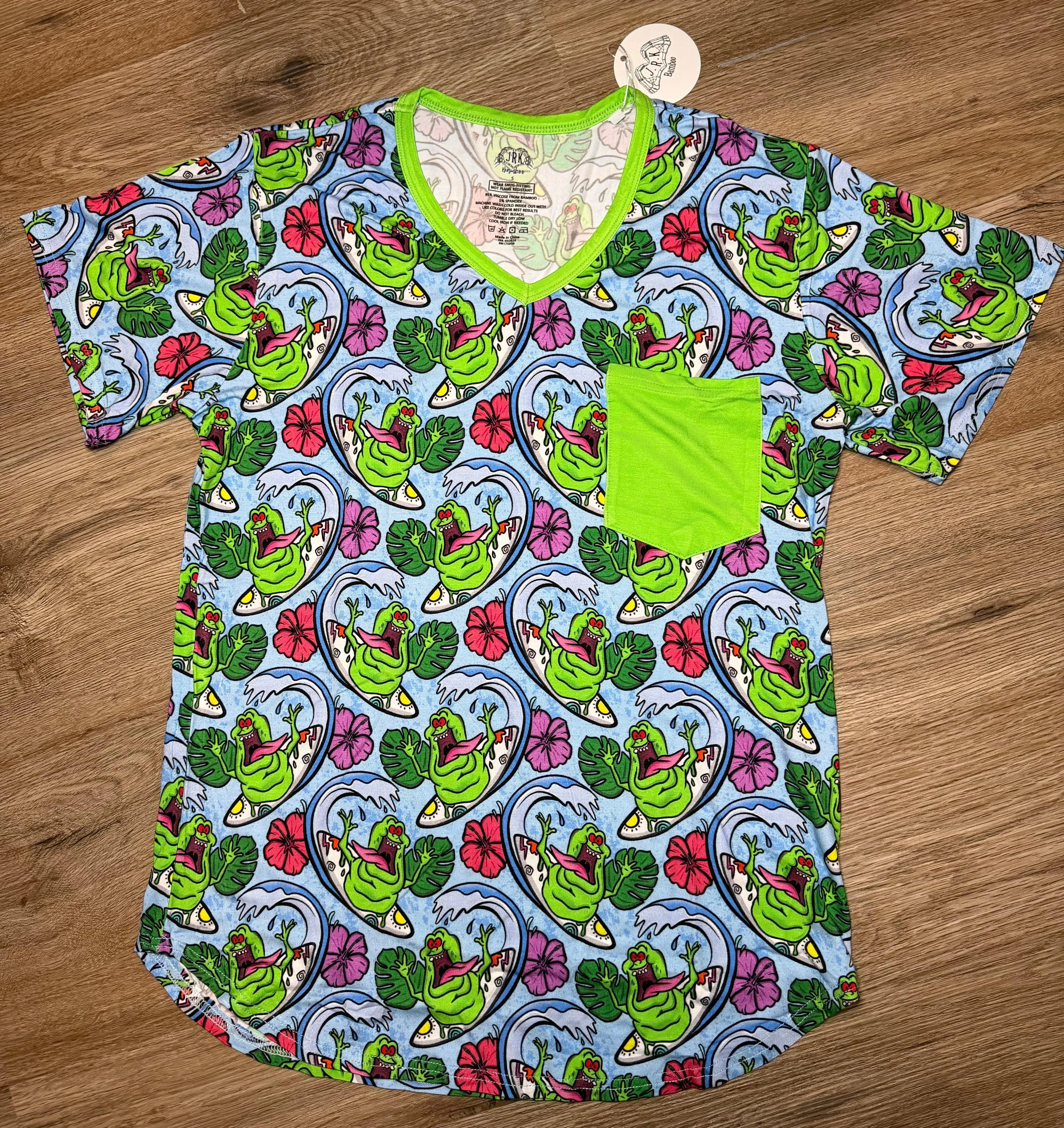 Aloha Cooler - V-Neck Pocket Tee