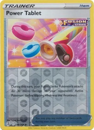 Sword and Shield Fusion Strike Reverse Holo 236 Power Tablet