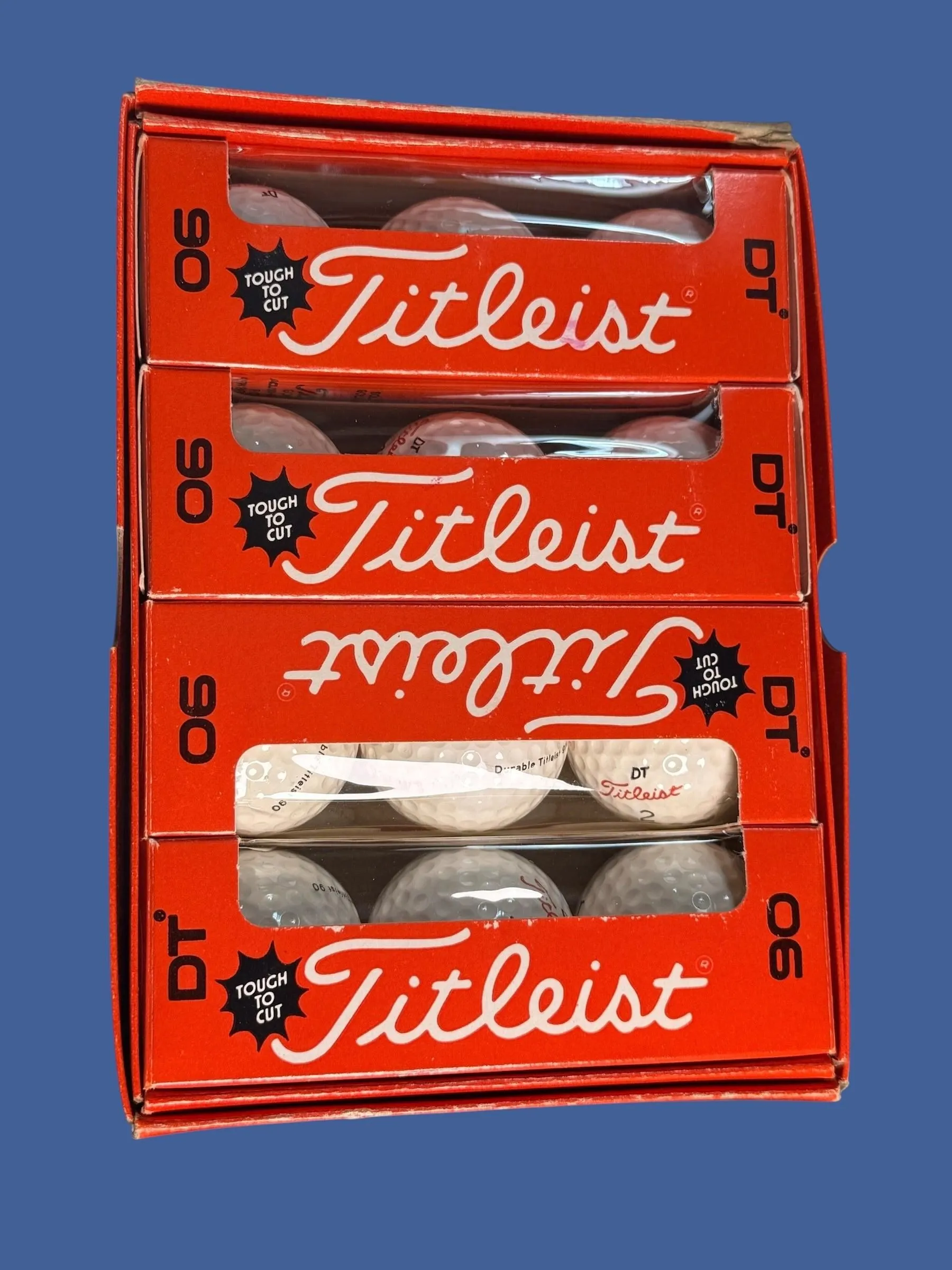 Vintage Titleist DT 90 Surlyn Covered Golf Balls - One Dozen