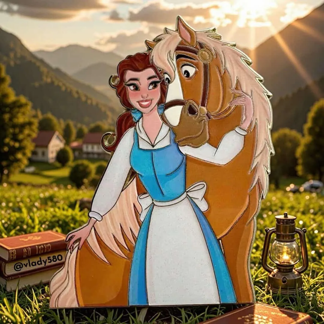 Love Tails Belle & Felipe Fantasy Pin