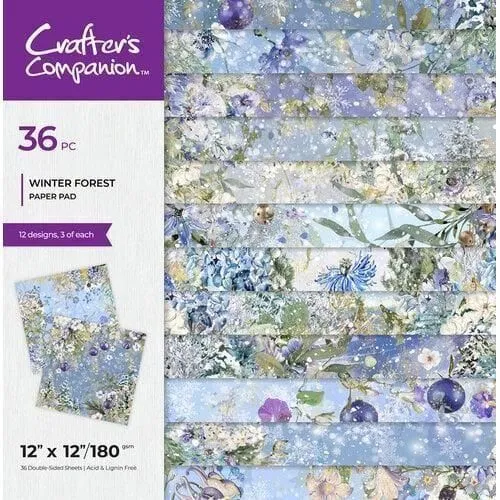 Crafter's Companion Winter Forest Collection - 12 X 12 Paper Pad CC-PAD12-WIFR