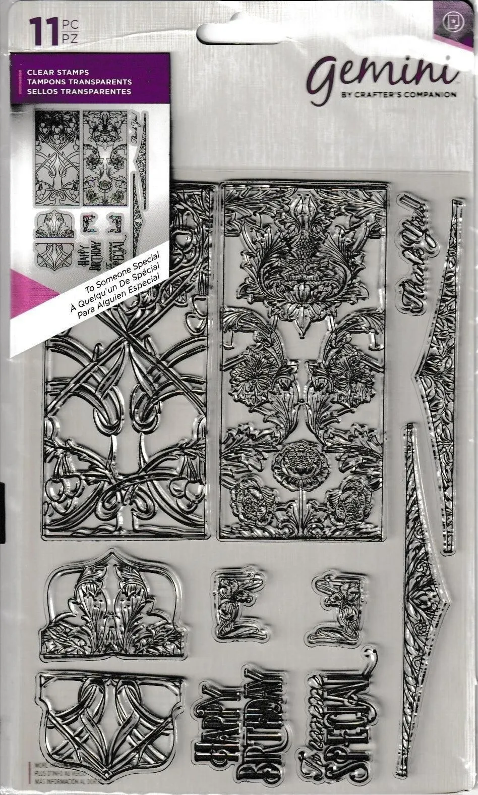 GEM-ST-TSS To Someone Special Gemini Clear Stamps 11 Pc Large Coordinated