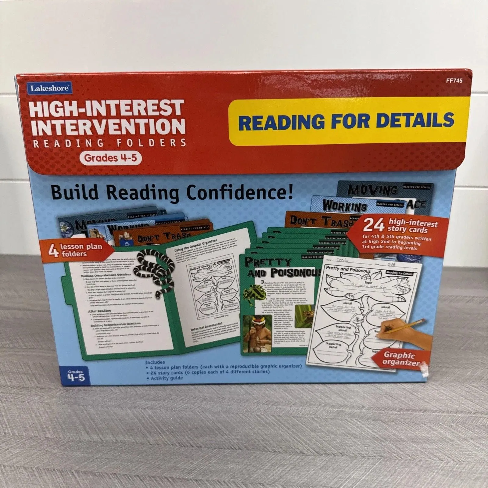 Lakeshore FF745 High-Interest Intervention Reading Folders - Reading For Details