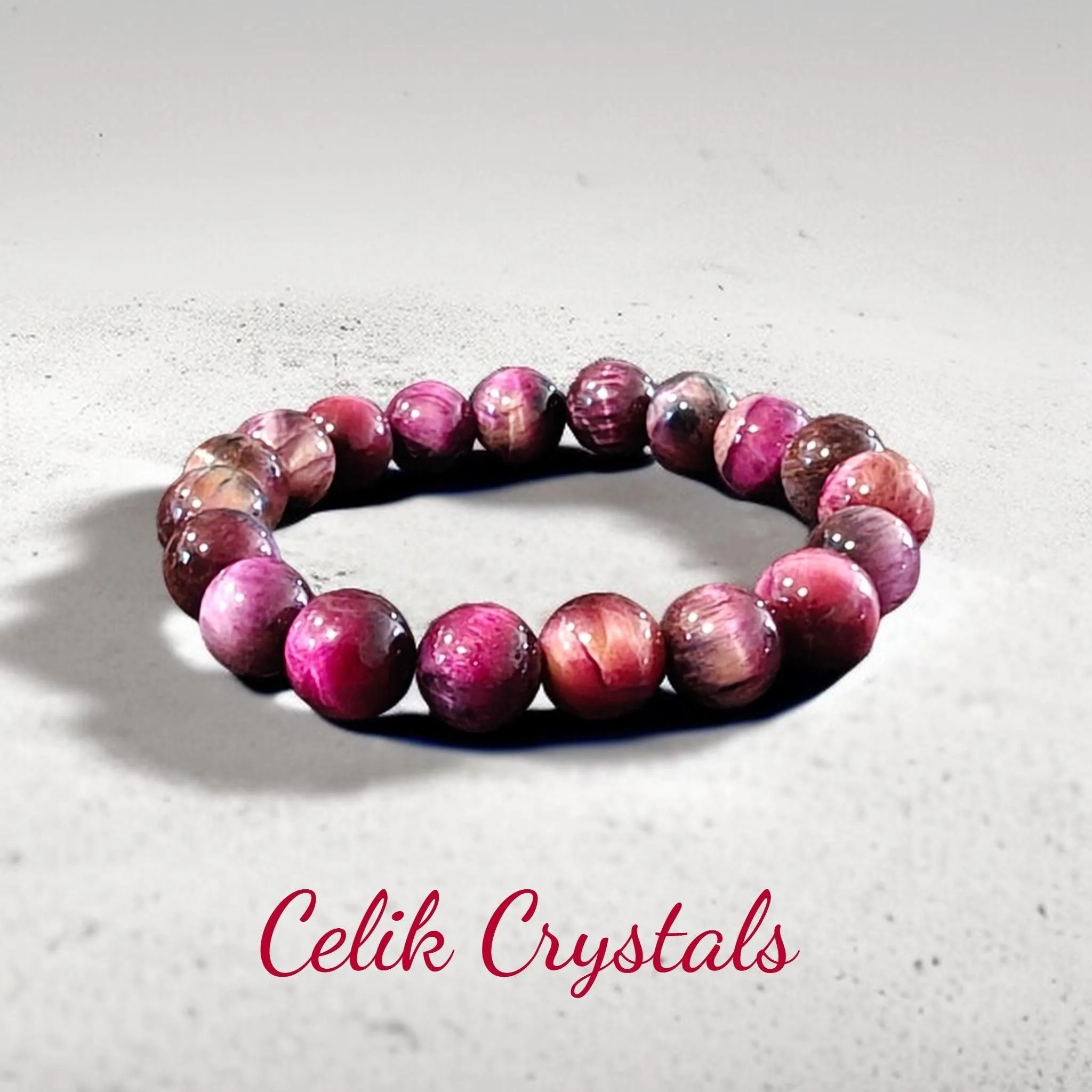 Red Starry Tiger Eye Bracelet Unisex