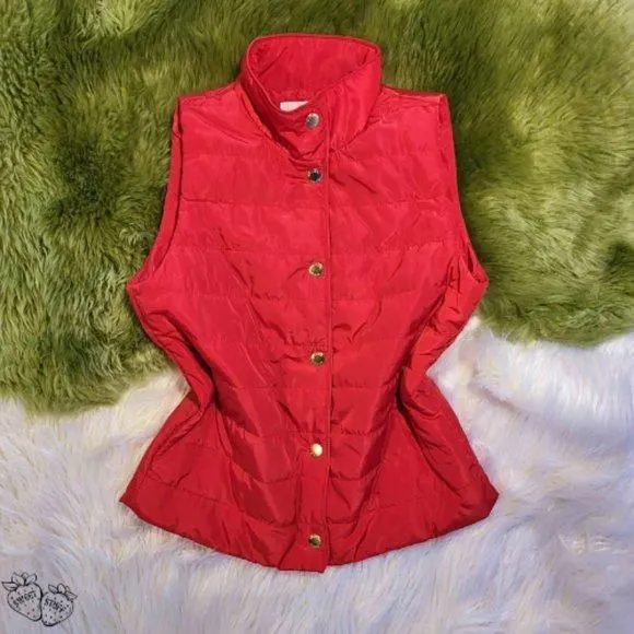 Product image for Michael Kors Red Puffer Vest ~
