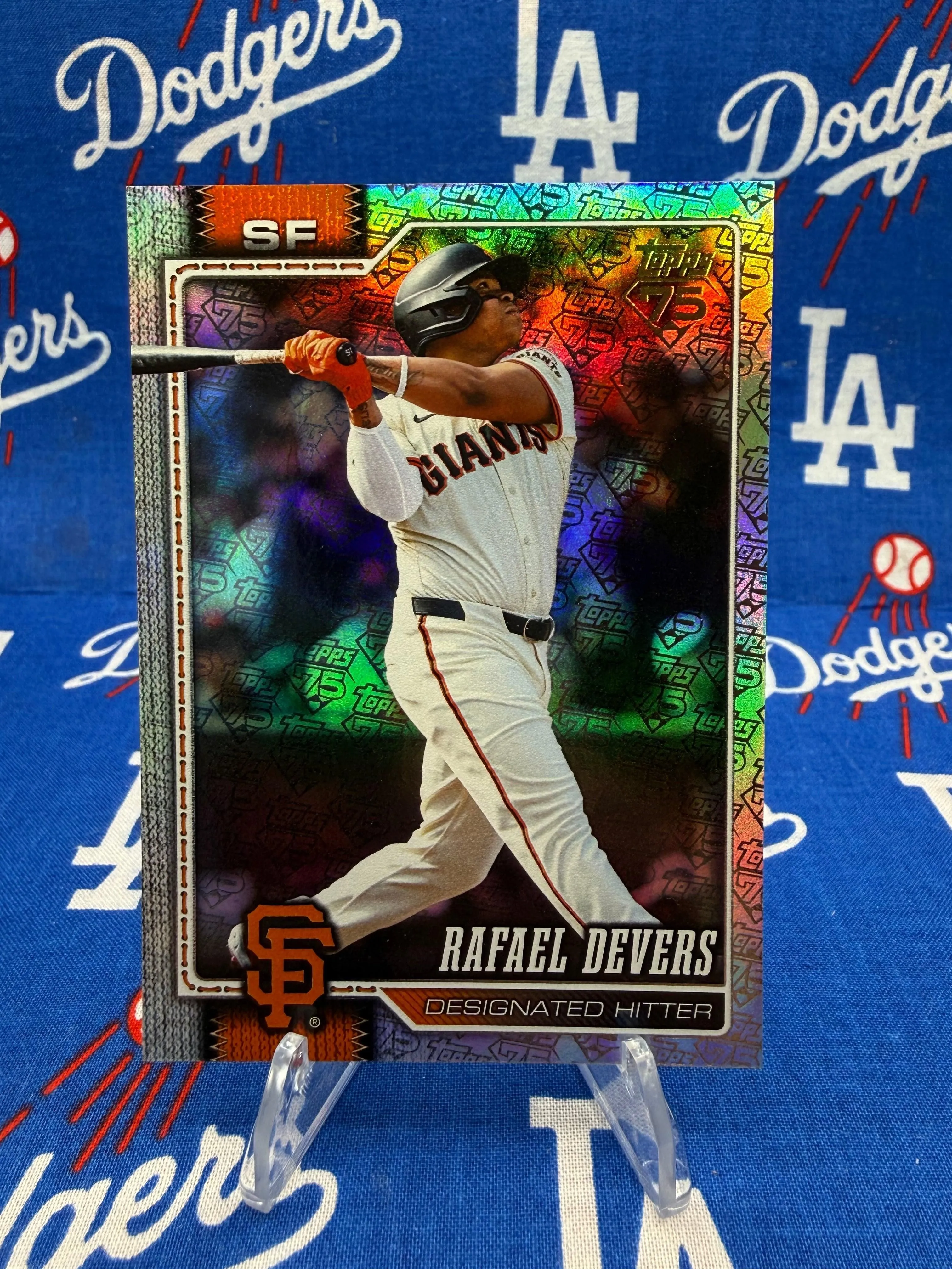 2025 Topps Series 1 Rafael Devers #219 Mojo Foil Parallel /75 – San Francisco Giants DH
