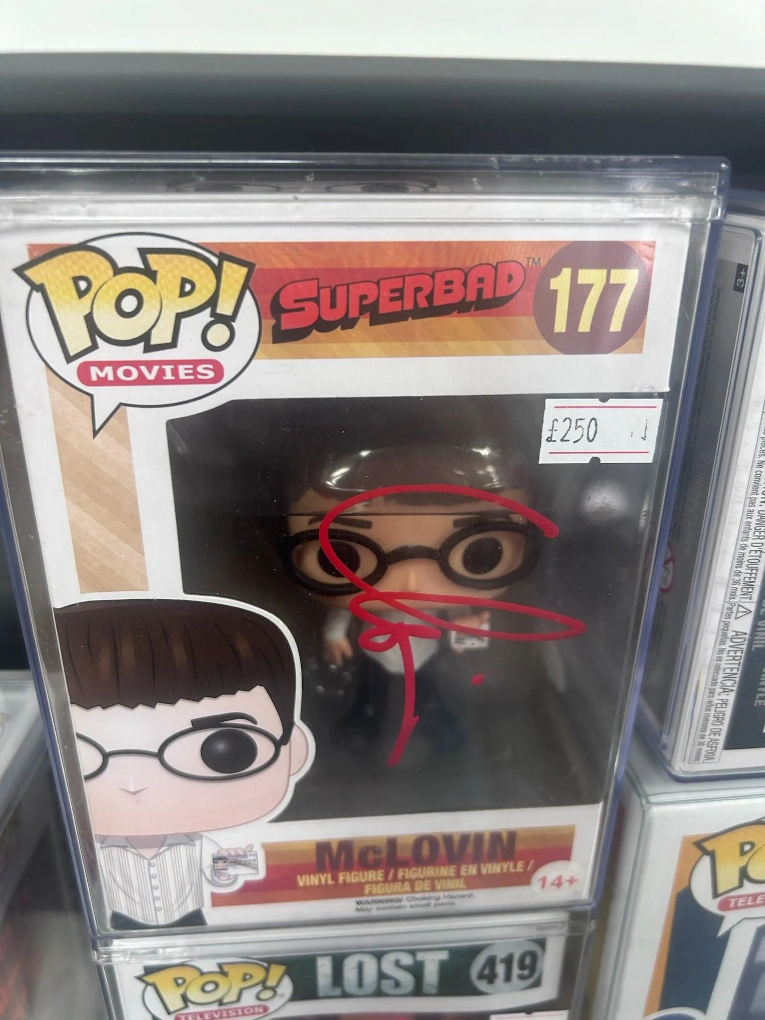 SIGNED MCLOVIN FUNKO #177