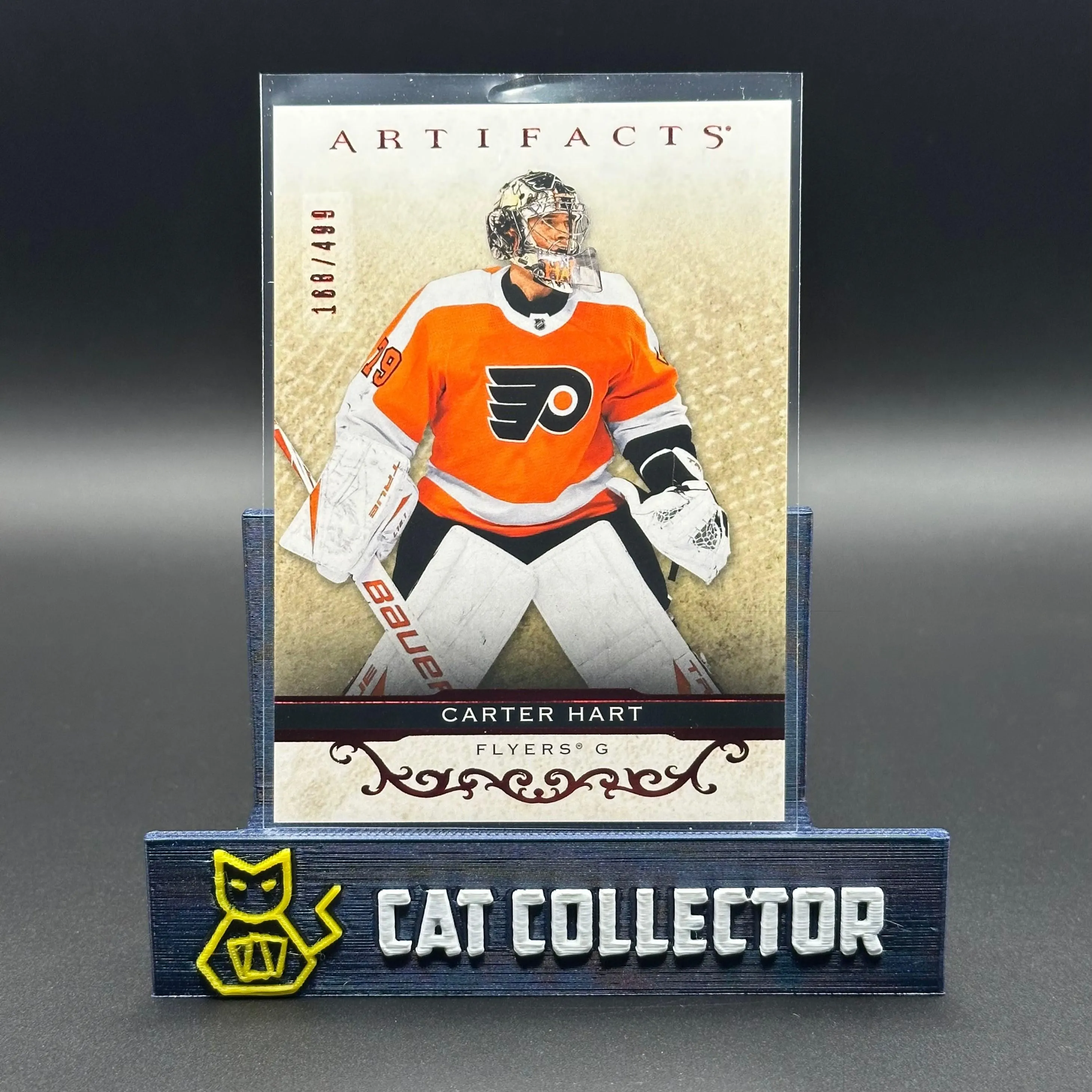 2021-22 UD Artifacts CARTER HART #9 Ruby /499