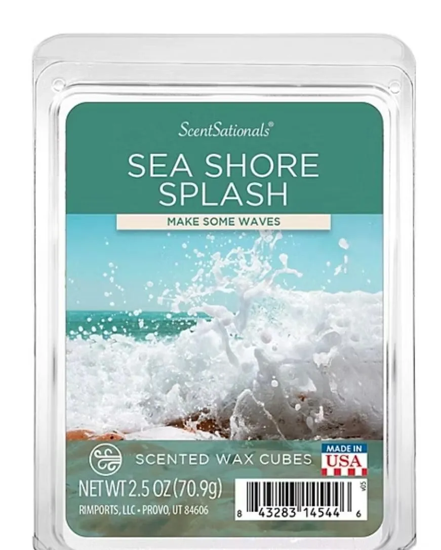 ScentSationals sea shore splash- éclaboussure de bord de mer - scented wax cubes