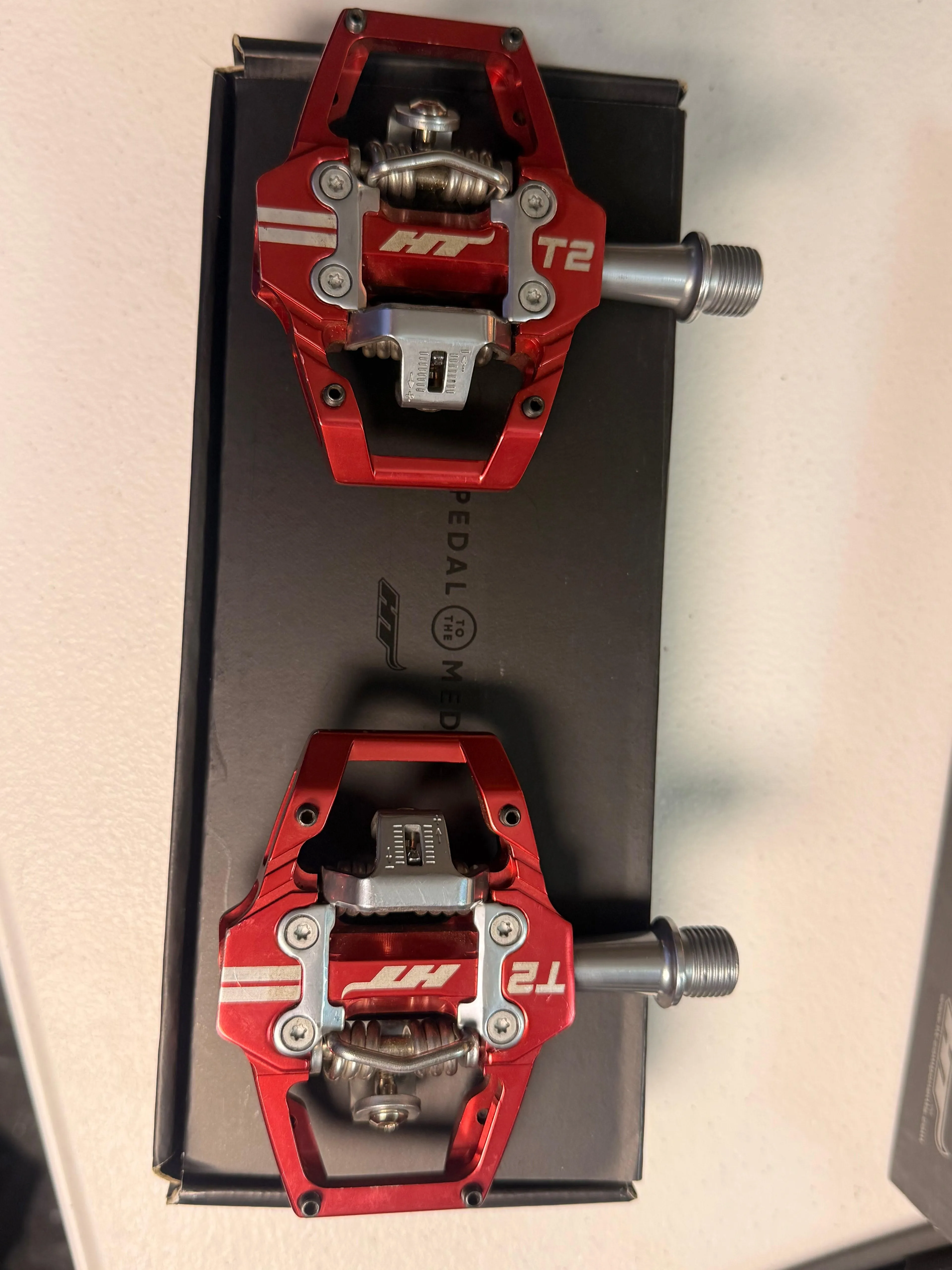 HT Components T2 Enduro Race Pedals Aluminum, Red
