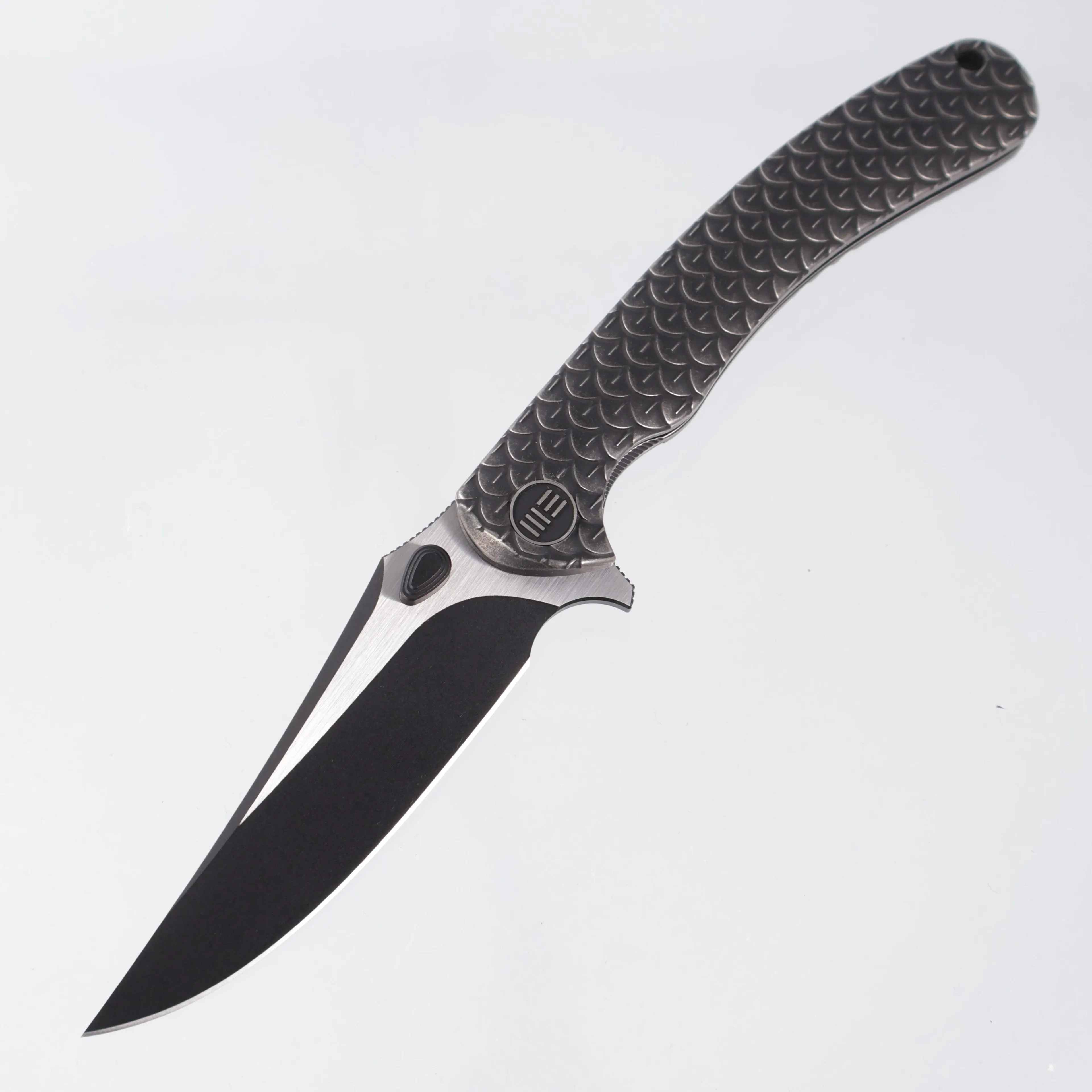 WE Knife Dracarys Limited Edition - Black Titanium Handle - 2-Tone Black Stonewash M390 - WE25061B-5