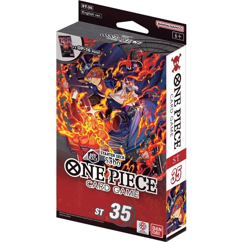 One Piece Card Game: Starter Deck - Red/Black Sabo - [ST-35]