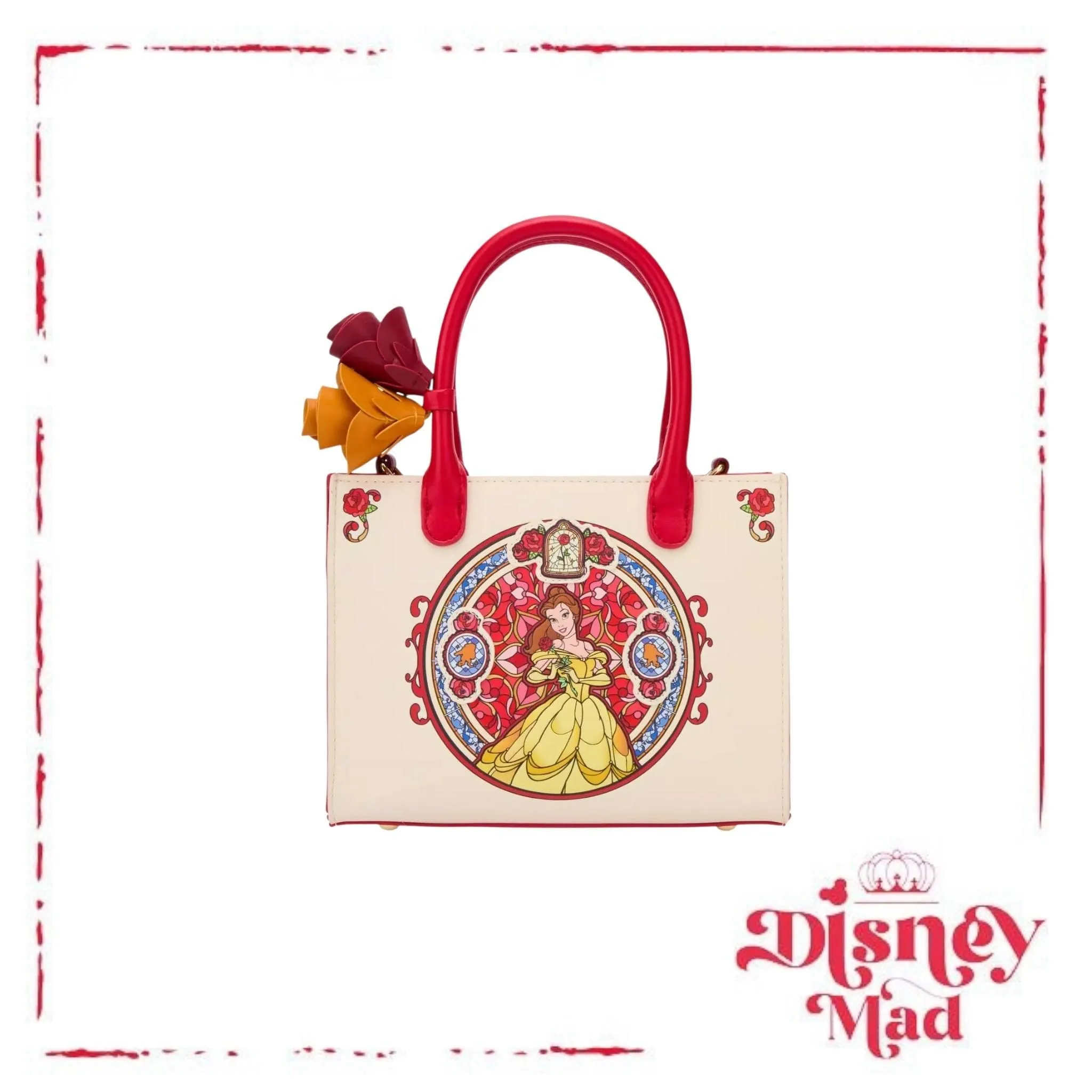 Loungefly Beauty and the Beast Belle Stained Glass Portrait Crossbody Bag- BoxLunch Exclusive