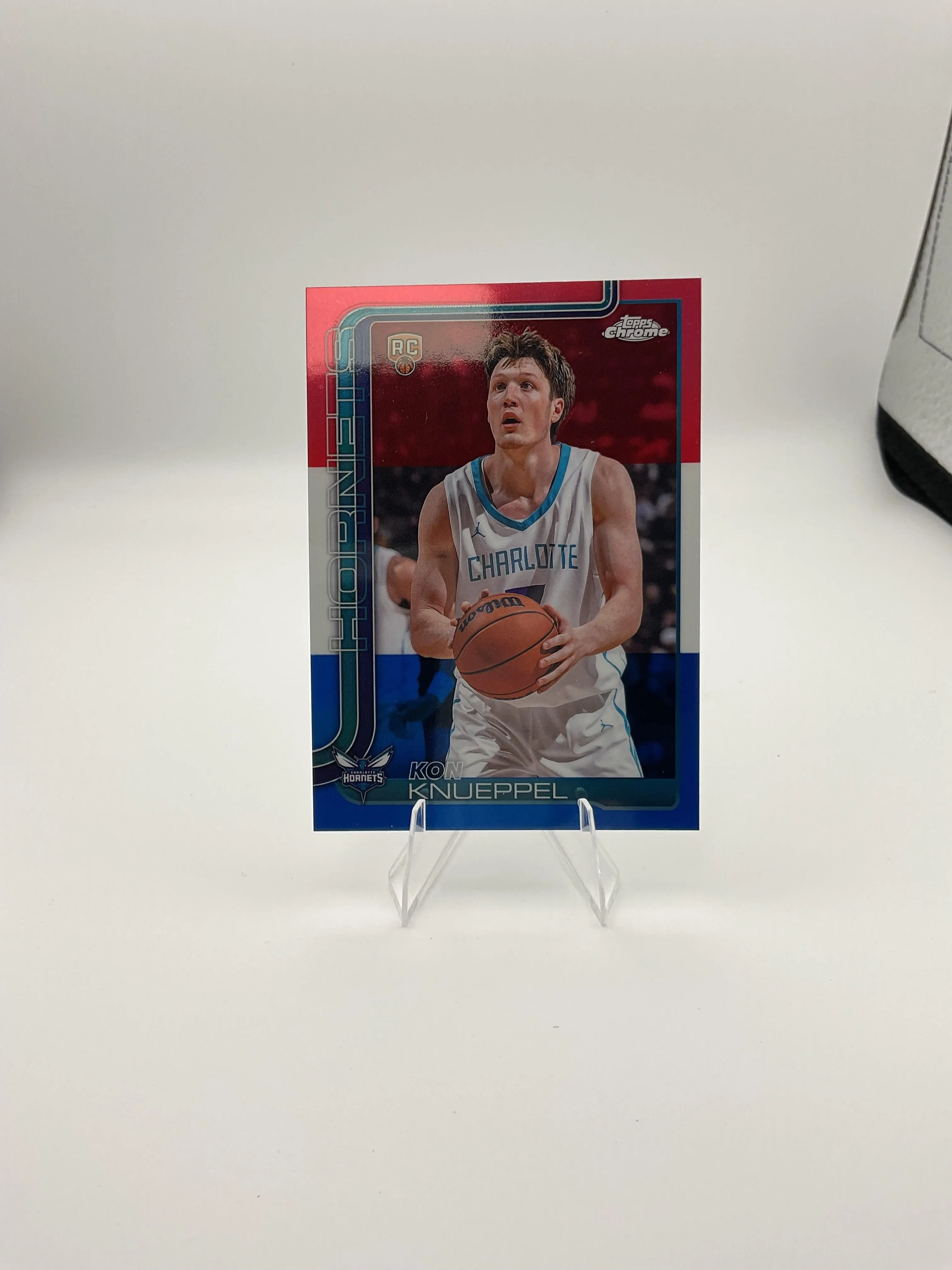 Topps Chrome Kon Knuepple Red White And Blue RC Card