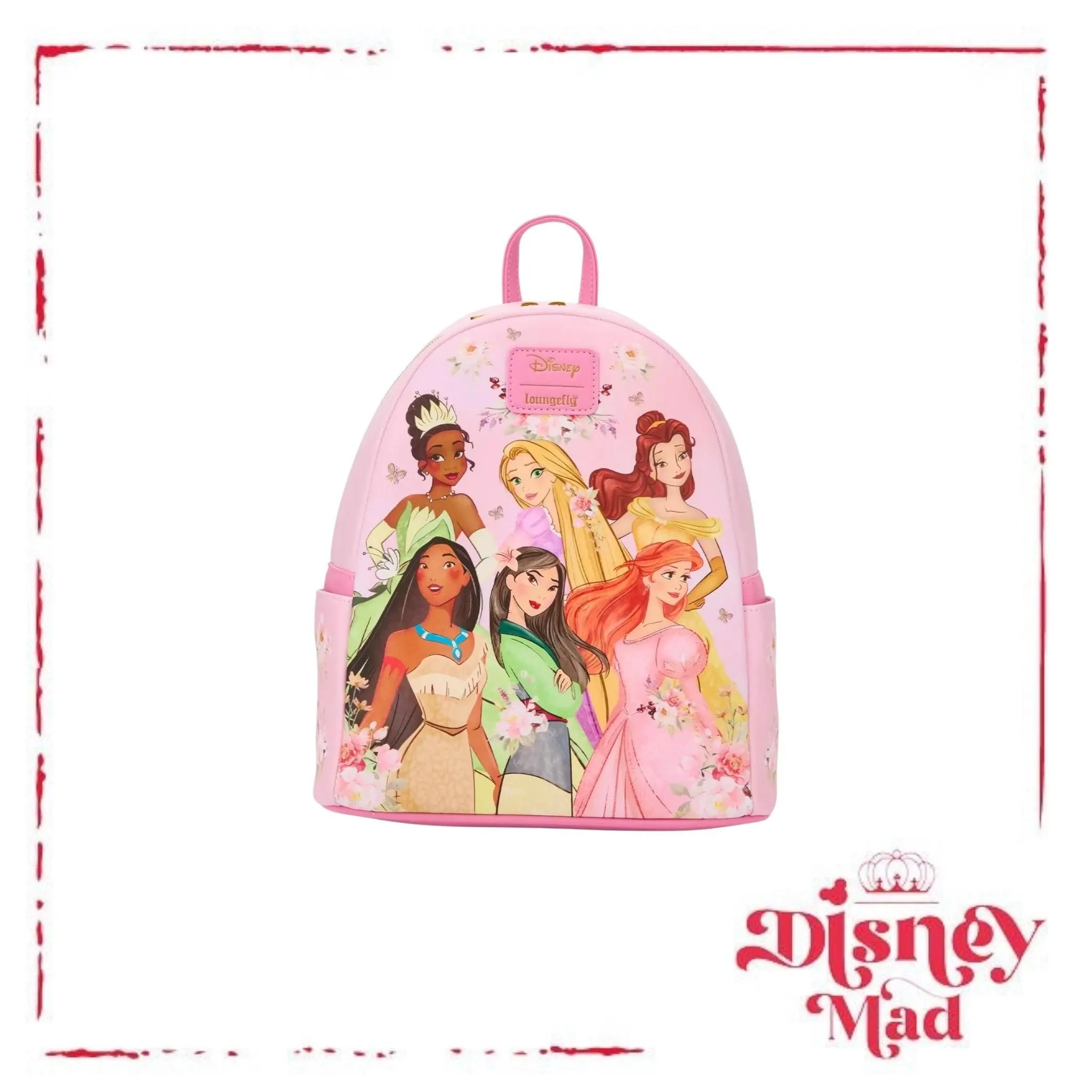 Loungefly Disney Princess Group Pink Mini Backpack