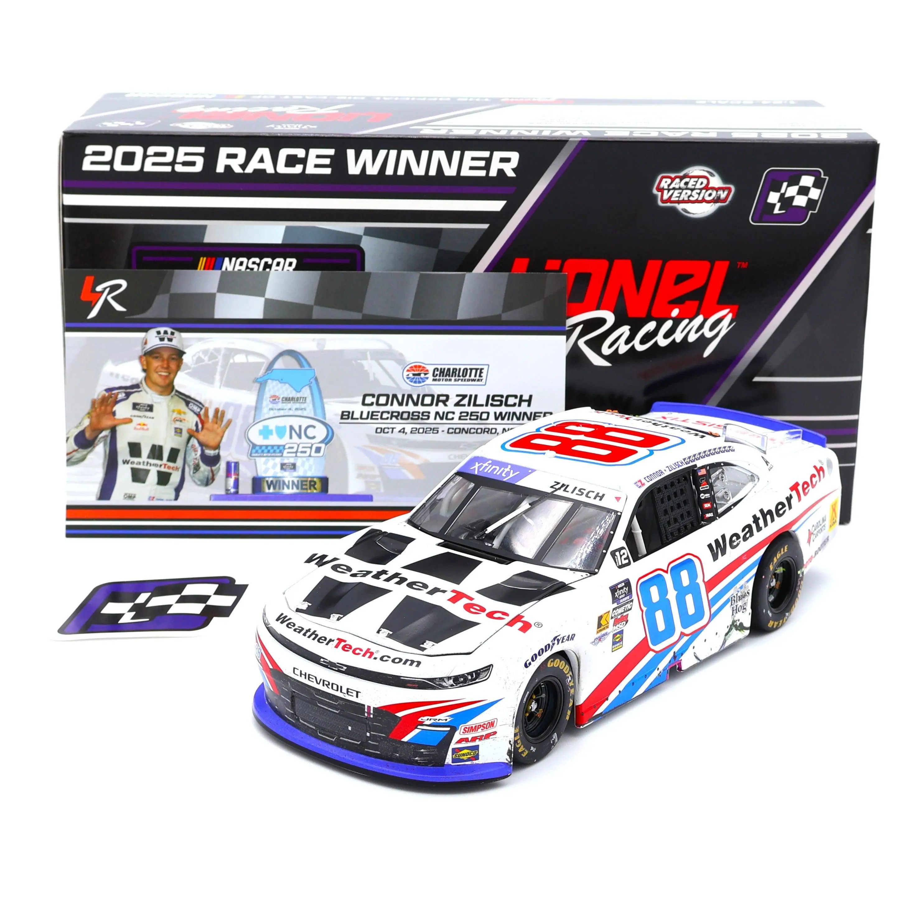 Connor Zilisch 2025 WeatherTech Charlotte Roval Win 1:24 Nascar Diecast
